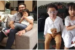 7 Potret anak kembar Surya Saputra & Cynthia Lamusu, makin gemesin