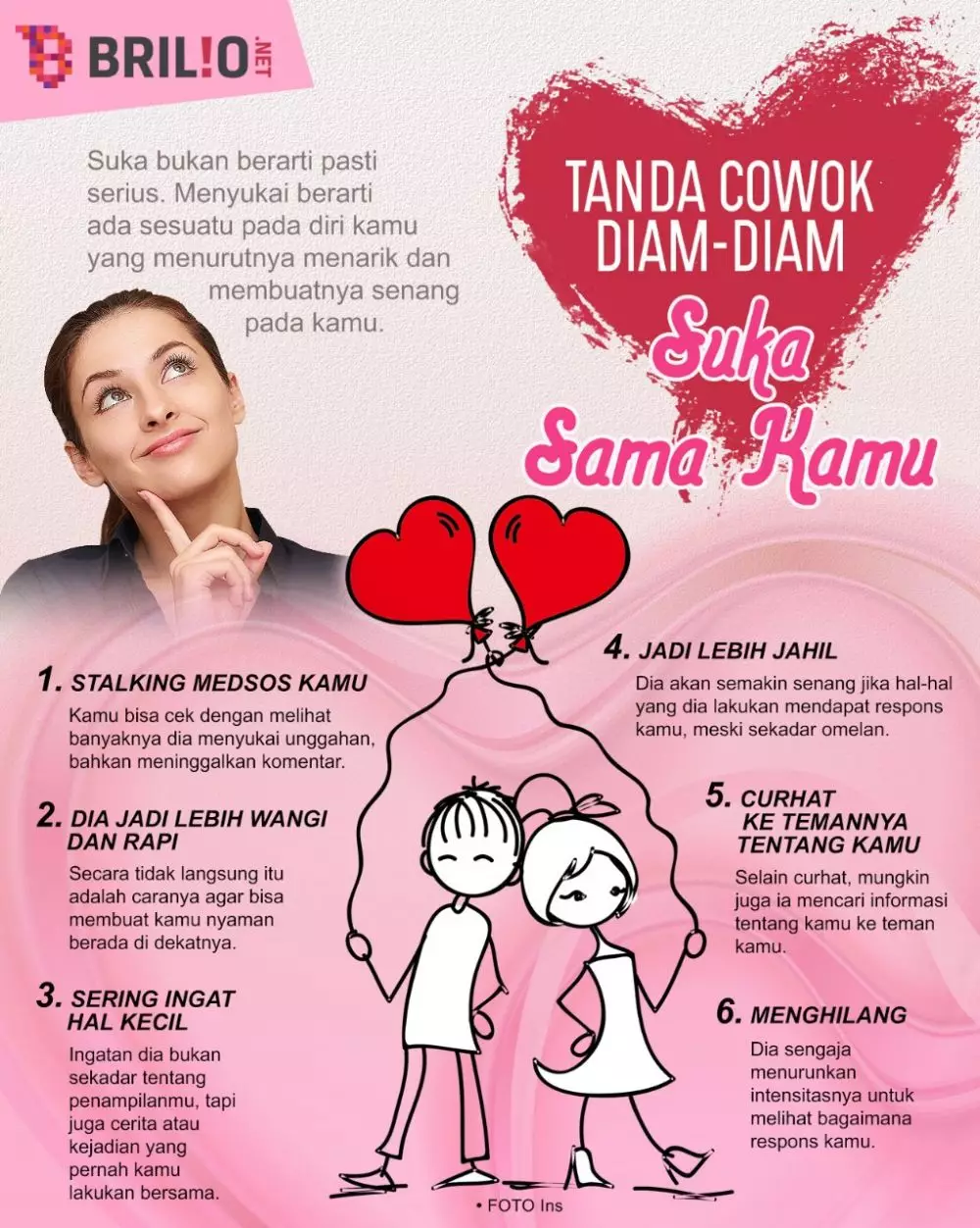 INFOGRAFIS TANDA COWOK DIAM-DIAM SUKA CEWEK © 2021 brilio.net INFOGRAFIS TANDA COWOK DIAM-DIAM SUKA CEWEK © 2021 brilio.net