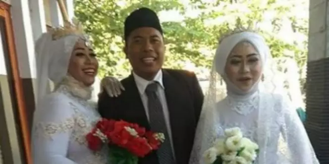 6 Kisah pernikahan unik seorang pria dengan 2 mempelai perempuan berbagai sumber