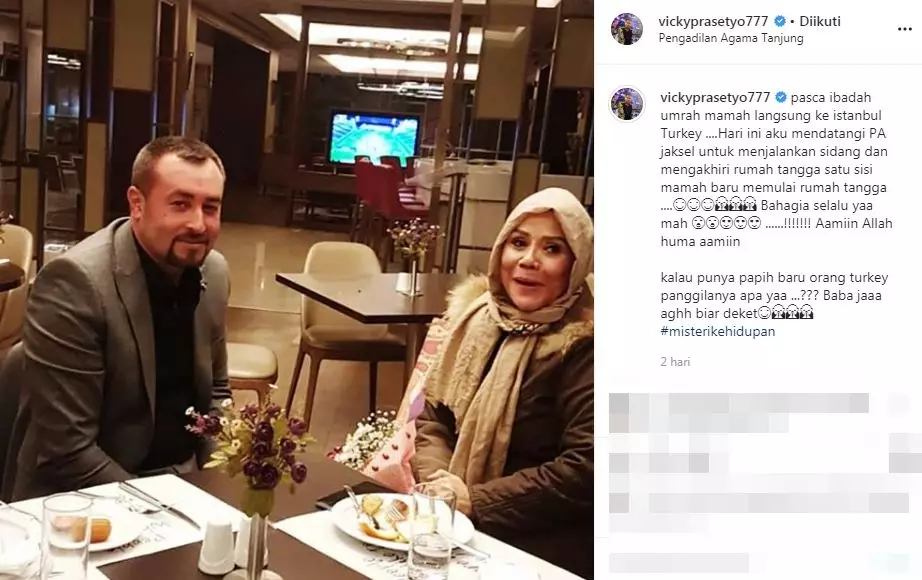 Paras ganteng ayah baru Vicky Prasetyo Instagram 