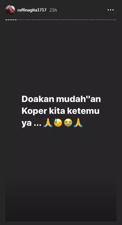 Koper Raffi Ahmad hilang di bandara Turki Instagram Koper Raffi Ahmad hilang di bandara Turki Instagram