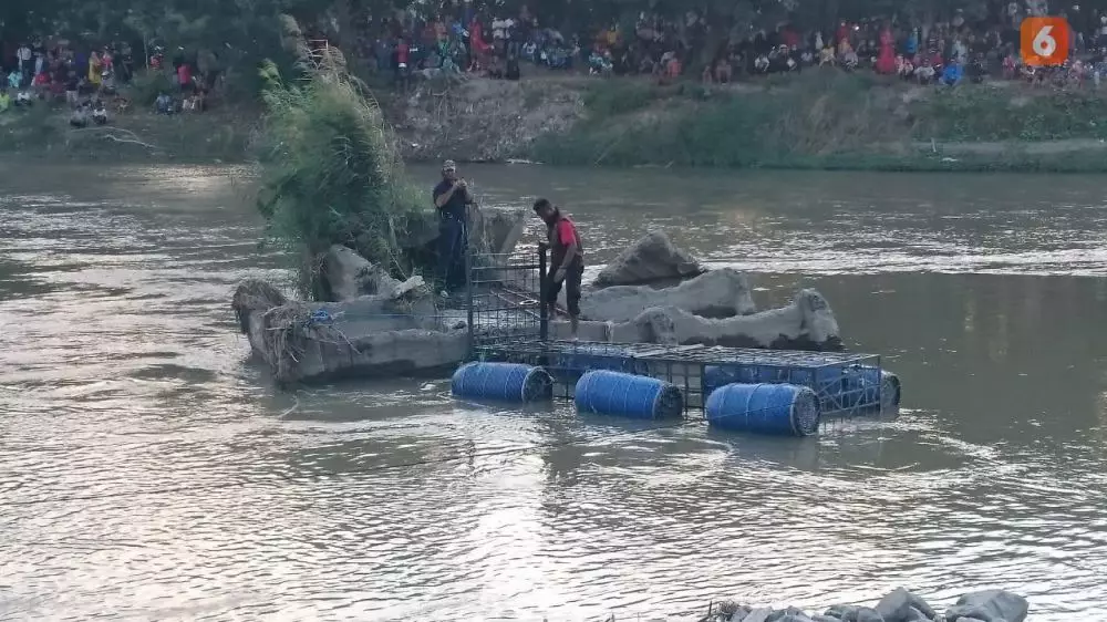 Aksi penyelamatan buaya ban  berbagai sumber 