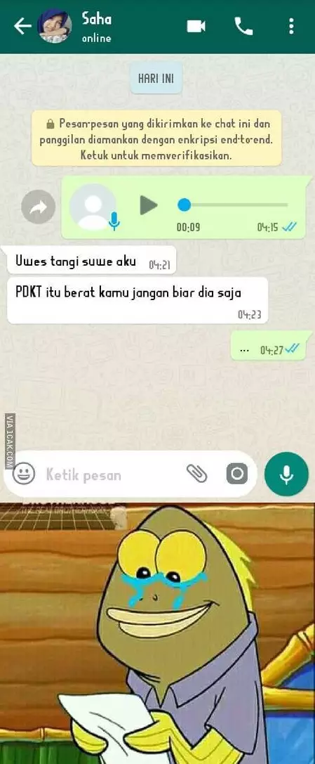Chat WA tanda ditolak berbagai sumber