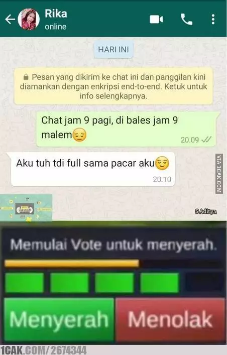 Chat WA tanda ditolak berbagai sumber