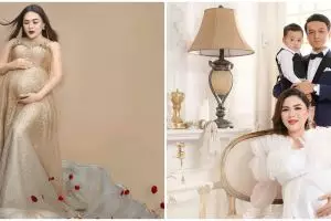 7 Potret maternity anak kedua Vicky Shu, berkonsep modern