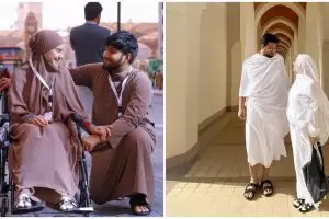 Hamil muda, ini 8 momen Irish Bella dan Ammar Zoni jalani umrah