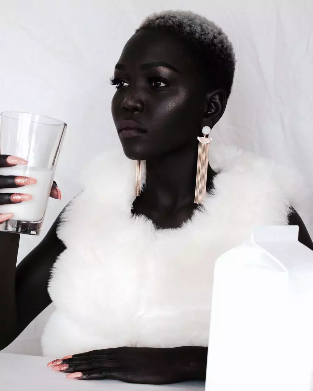 Potret terbaru Nyakim Gatwech  Instagram  Potret terbaru Nyakim Gatwech  Instagram