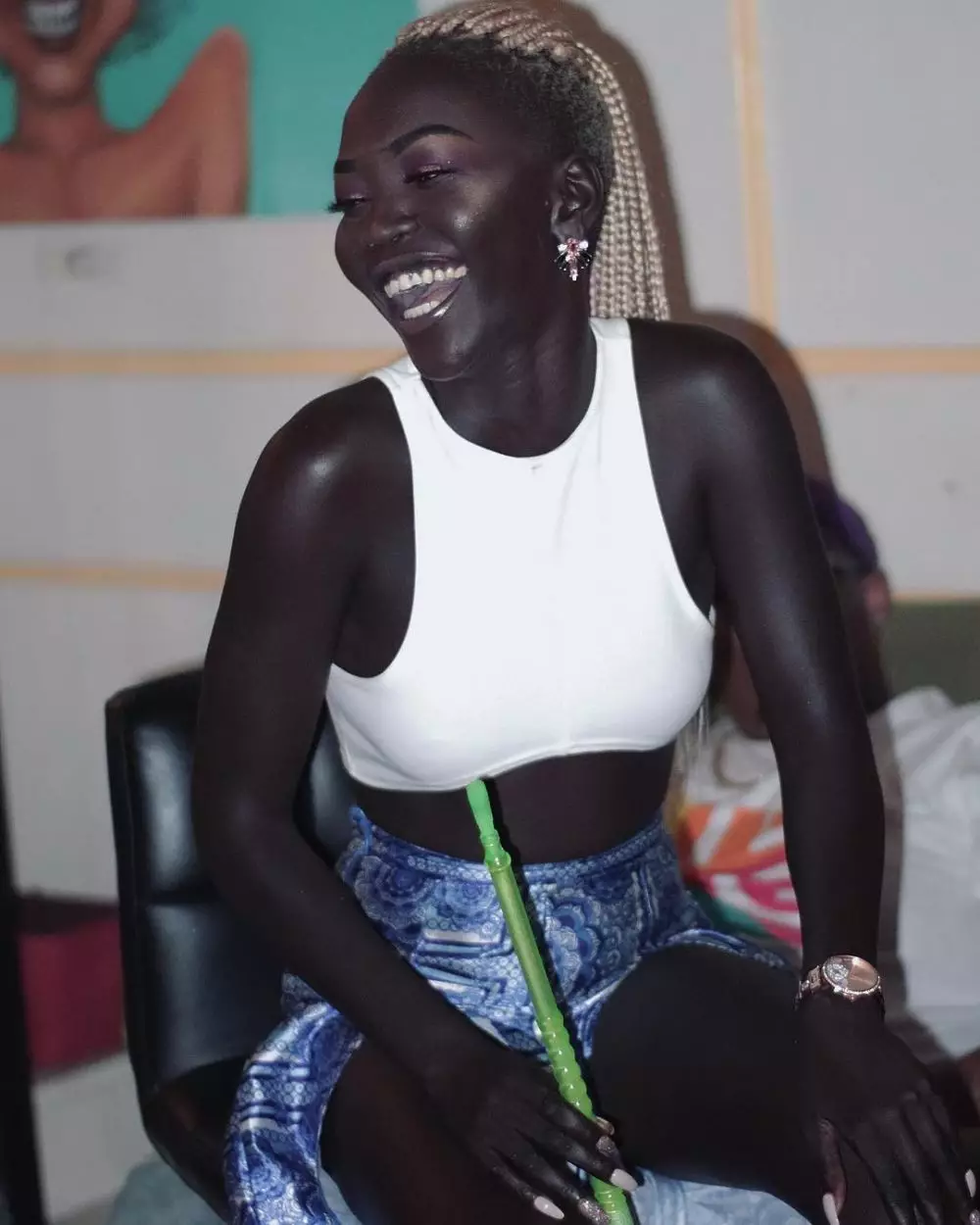 Potret terbaru Nyakim Gatwech  Instagram  Potret terbaru Nyakim Gatwech  Instagram