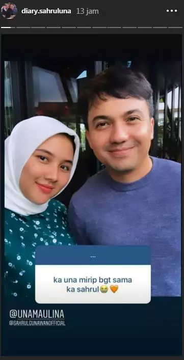 Potret Sahrul Gunawan & Una Maulina Instagram  Potret Sahrul Gunawan & Una Maulina Instagram