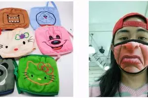 9 Masker ini bentuknya nyeleneh, bikin tepuk jidat