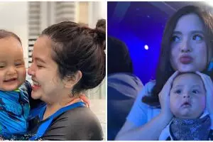 10 Momen Tasya Kamila momong anak, seperti bareng adiknya