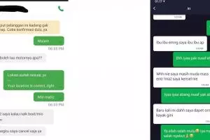 10 Chat lucu penumpang ojek online terlalu sombong, bikin KZL