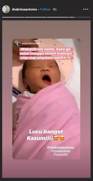 Anak Ryuji Utomo  Instagram 