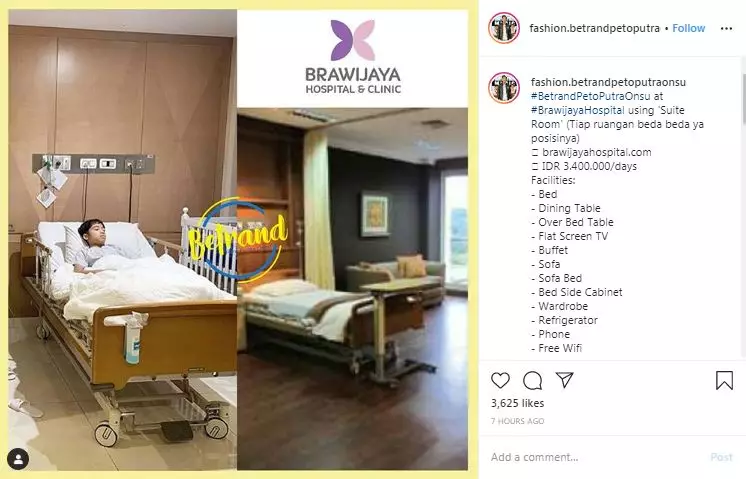  Betrand Putra Onsu  Instagram/@ruben_onsu