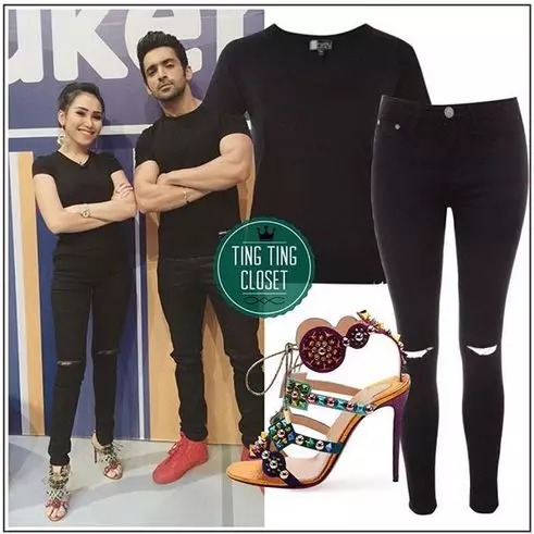 gaya Ayu Ting Ting pakai jeans sobek-sobek instagram 