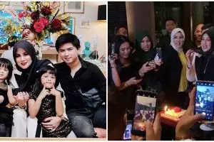 8 Potret perayaan ultah ke-40 Olla Ramlan, tema hitam putih