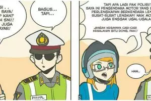 10 Komik strip ketilang polisi kocaknya bikin geleng kepala