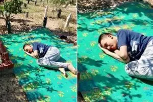 Rindu kasih orangtua, remaja autis ini tidur di makam sang ayah