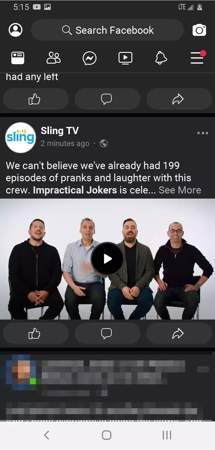 Dark mode di FB Lite © 2020 brilio.net