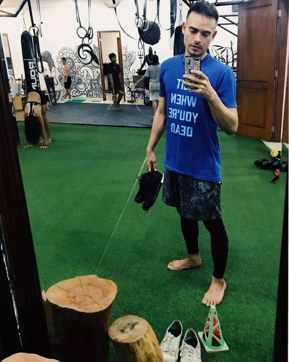 Ashraf Sinclair saat olahraga  Instagram  Ashraf Sinclair saat olahraga  Instagram