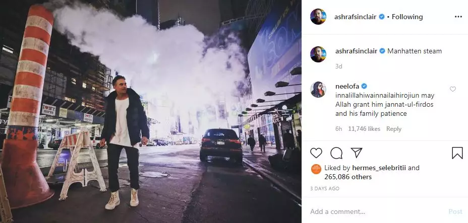 Unggahan terakhir Ashraf Sinclair di Instagram Instagram Unggahan terakhir Ashraf Sinclair di Instagram Instagram