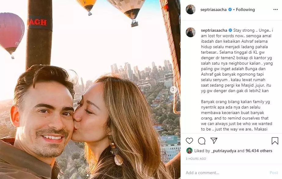 Sosok Ashraf Sinclair  Instagram 