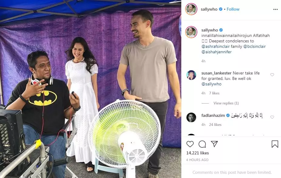 Pernah satu film, 7 seleb Malaysia berduka untuk Ashraf Sinclair berbagai sumber Pernah satu film, 7 seleb Malaysia berduka untuk Ashraf Sinclair berbagai sumber