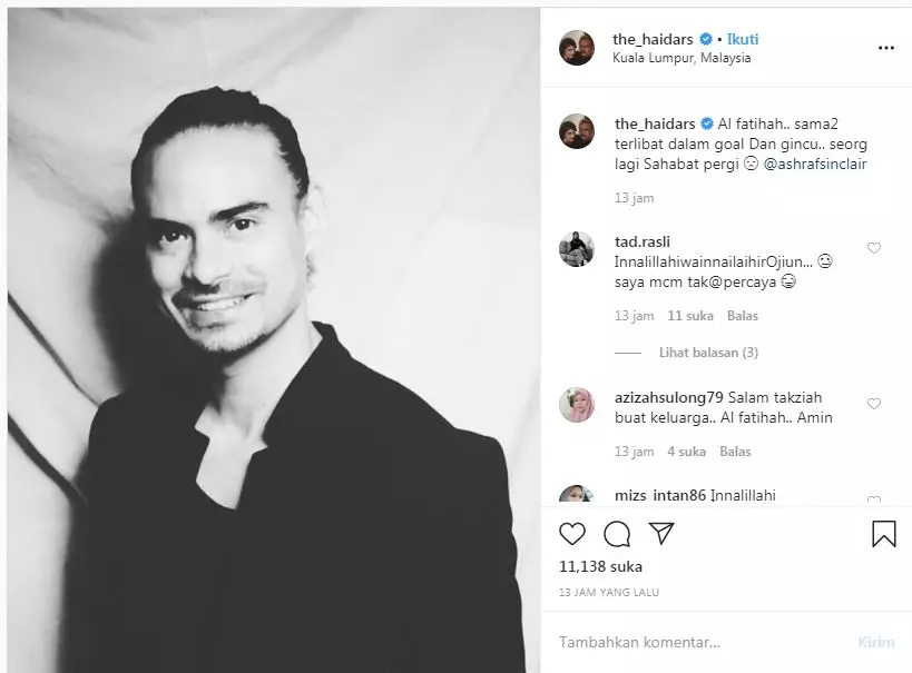 Deretan seleb Malaysia ini kirim doa Instagram 