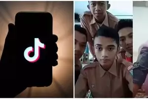 8 Aksi pelajar main TikTok di sekolah, bikin guru tepuk jidat