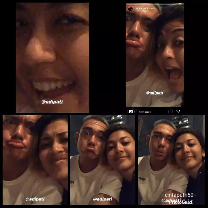 Adipati Dolken dan Canti instagram Adipati Dolken dan Canti instagram