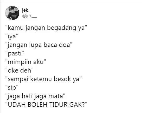 chat pengingat tidur © 2020 brilio.net