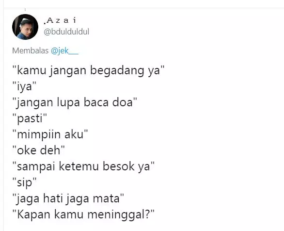 chat pengingat tidur © 2020 brilio.net