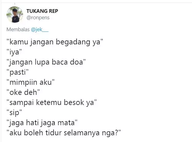 chat pengingat tidur © 2020 brilio.net