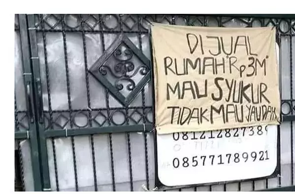 potret iklan jual rumah ini kocak berbagai sumber