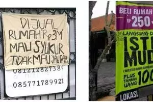 10 Potret iklan jual rumah ini kocak, bikin ngakak