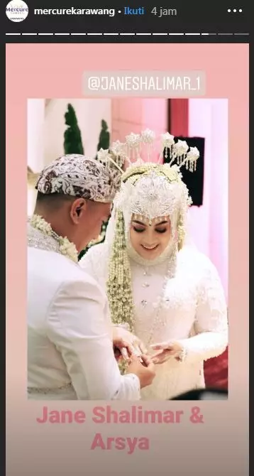 pernikahan jane shalimar © 2020 brilio.net pernikahan jane shalimar © 2020 brilio.net
