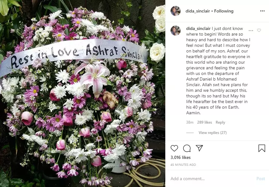 Curahan ibu Ashraf  Instagram 