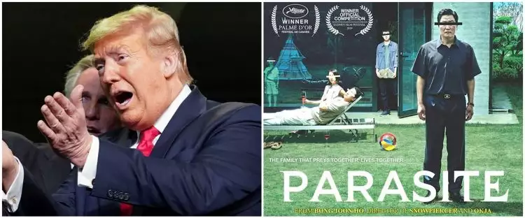 Menang penghargaan Oscar 2020, Parasite 'diejek' Donald Trump