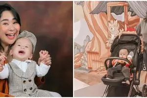 Jarang terlihat di TV, ini 7 momen Chikita Meidy momong anak