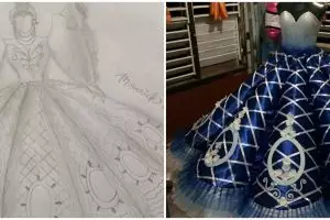 Pria ini bikin gaun prom night kakaknya, proses & hasilnya bikin kagum