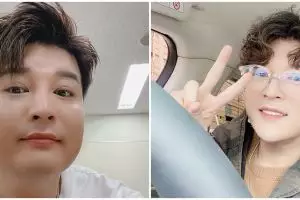 Shindong Super Junior pamer pipi tirus saat selfie, bikin pangling