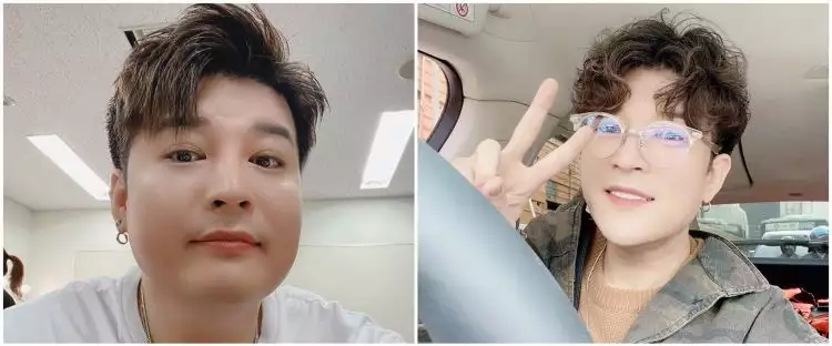 Shindong Super Junior pamer pipi tirus saat selfie, bikin pangling