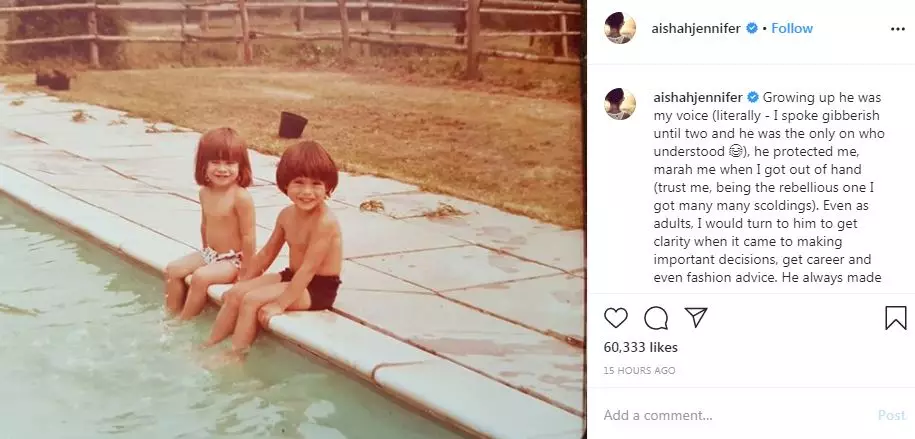 Aishah janji jaga BCL dan Noah Instagram