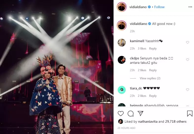 momen Vidi duet bareng Melly Goeslaw Instagram