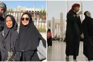 9 Momen Siti Badriyah umrah sama suami, penampilannya panen pujian