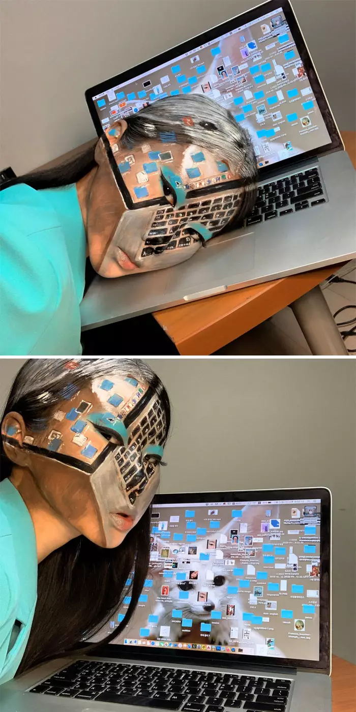 10 potret make up tidak biasa yang bikin kagum Boredpanda.com