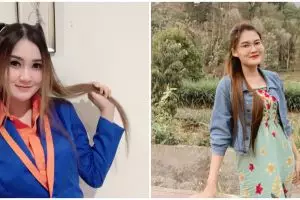 Nella Kharisma pakai sepatu beda warna, gayanya curi perhatian