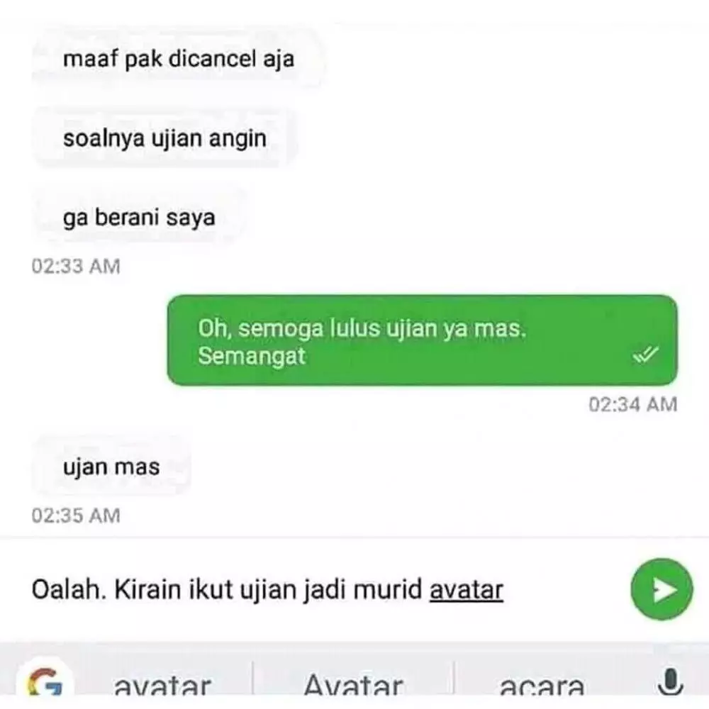 chat lucu driver dan pelanggan ojek online nggak nyambung © 2020 instagram.com chat lucu driver dan pelanggan ojek online nggak nyambung © 2020 instagram.com