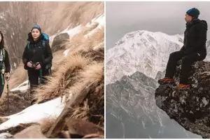 9 Potret Nikita Willy mendaki Himalaya, taklukan Mardi Himal