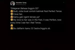 10 Obrolan imajiner pas pelajaran Bahasa Inggris, receh pol